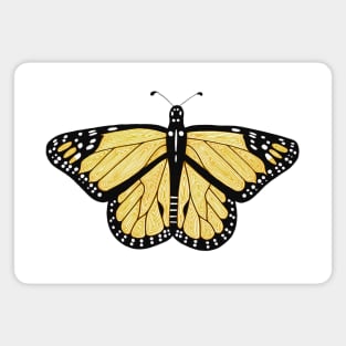 Yellow Butterfly Magnet